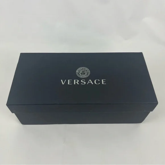 Versace Metallic Patent Leather Medusa Head With Rhinestone size 40 or 9.5 - Picture 12 of 16
